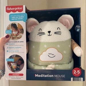 Fisher-Price Soothing Green and White Meditation Mouse